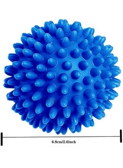 Generic Dryer Balls, 4pcs Tumble Drying Ball, Laundry Dryer Balls, Reusable Natural Fabric Softener Dryer Sheets Alternative for Washing Machine, Blue, 2.6 inch  - Image 2