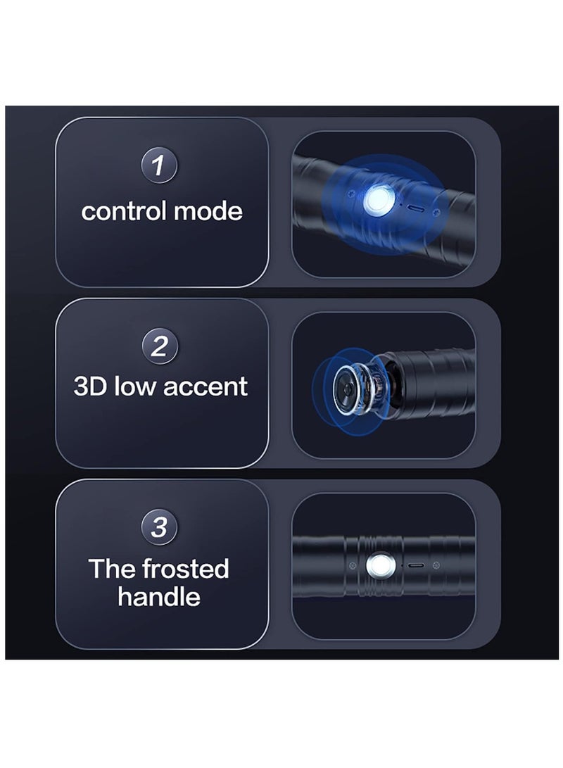 2Pack RGB Light Sabers, 7 Color Rechargeable Lightsaber with Sound, 2-in-1 Double Bladed Swords Set for Adults and Kids Cosplay - Image 5