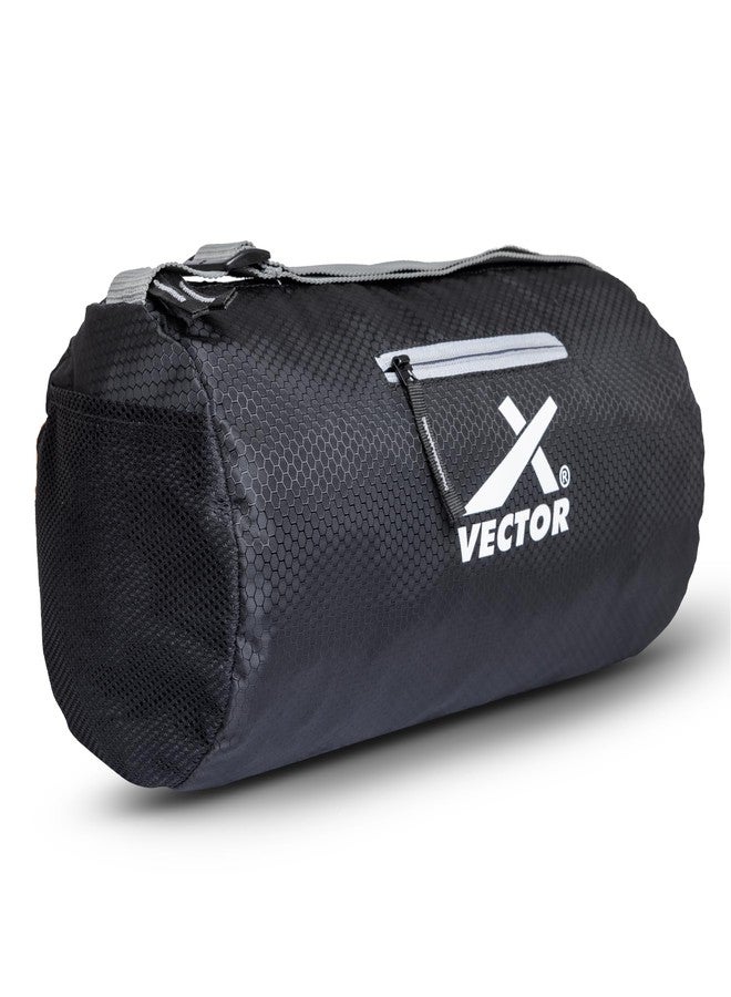 Vector X Attacker Polyester Gym Bag|Shoulder Bag|Sports Bag|Sports & Travel Bag|Duffle Bags for Men & Women|Exercise and Fitness|Black | Capacity - 20 Liter - Image 1