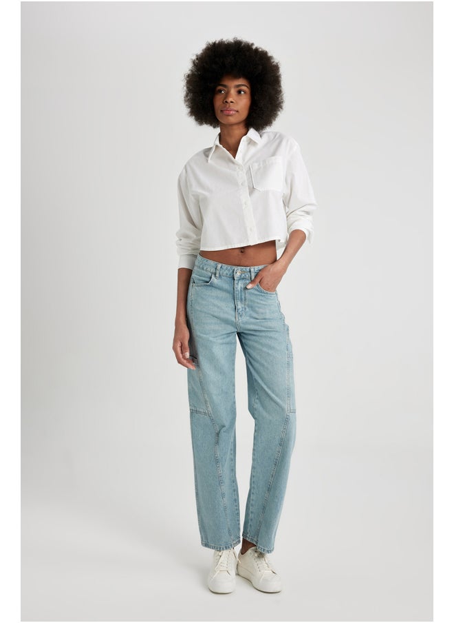 DeFacto - Woman 90'S Wide Leg Denim Trousers - Image 1