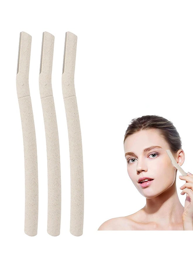 3 Pcs Eyebrow Razors for Women, Razor Ladies Razor for Facial and Body Hair Trimmer Safety, Facial Hair Removal & Exfoliation - Image 1