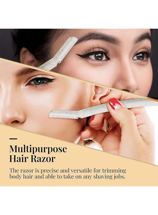 3 Pcs Eyebrow Razors for Women, Razor Ladies Razor for Facial and Body Hair Trimmer Safety, Facial Hair Removal & Exfoliation - Image 5