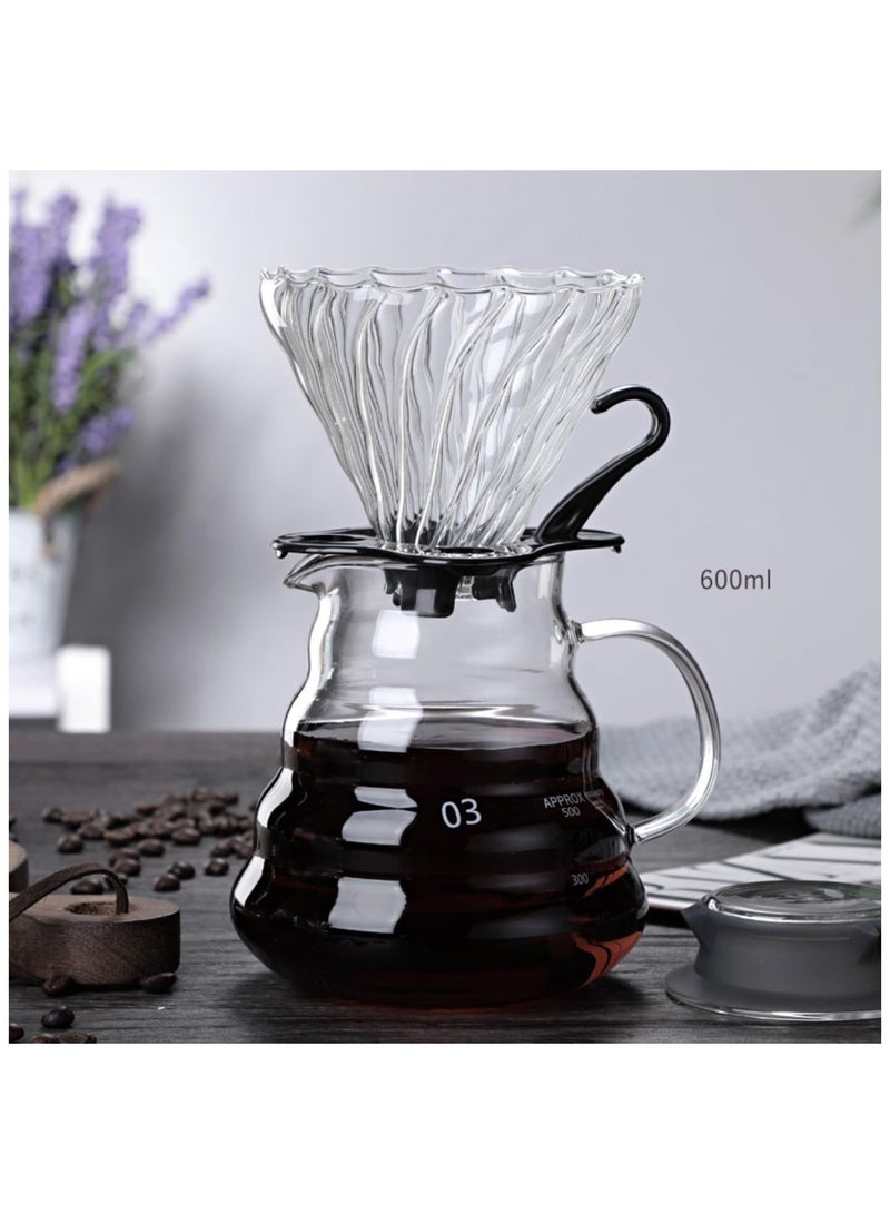 هومستر مجموعة ماكينة صنع القهوة بالتنقيط V60، مع مطحنة قهوة، مقياس غلاية فلتر أدوات قهوة للمنزل والسفر والتخييم، هدية ممتازة - Image 4