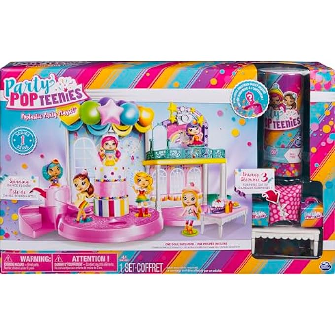 - POPTASTIC PARTY PLAYSET WITH CONFETTI, EXCLUSIVE COLLECTIBLE MINI DOLL AND ACCESSORIES, FOR AGES 4 AND UP, STANDARD - Image 1