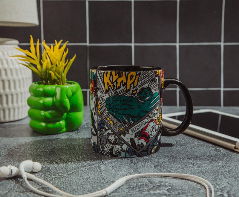 Marvel Comics Panels Ceramic Mug | Large Coffee Cup For Tea, Espresso, Cocoa | Holds 20 Ounces - Image 4