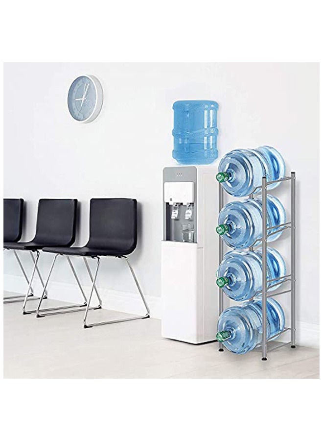 تخزين زجاجة المياه 4 طبقات حامل زجاجة المياه جالون الجرف - Image 4