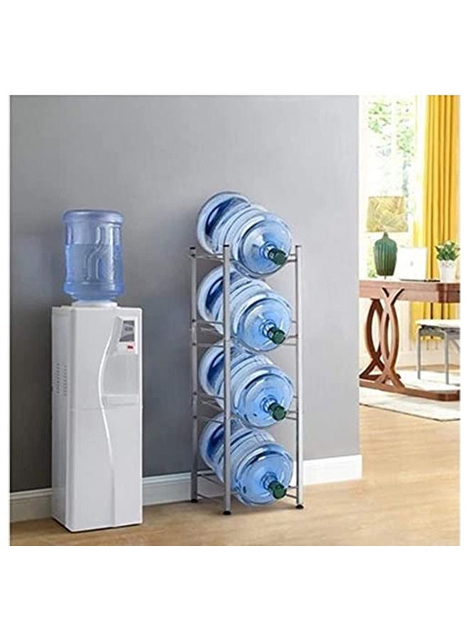 تخزين زجاجة المياه 4 طبقات حامل زجاجة المياه جالون الجرف - Image 2