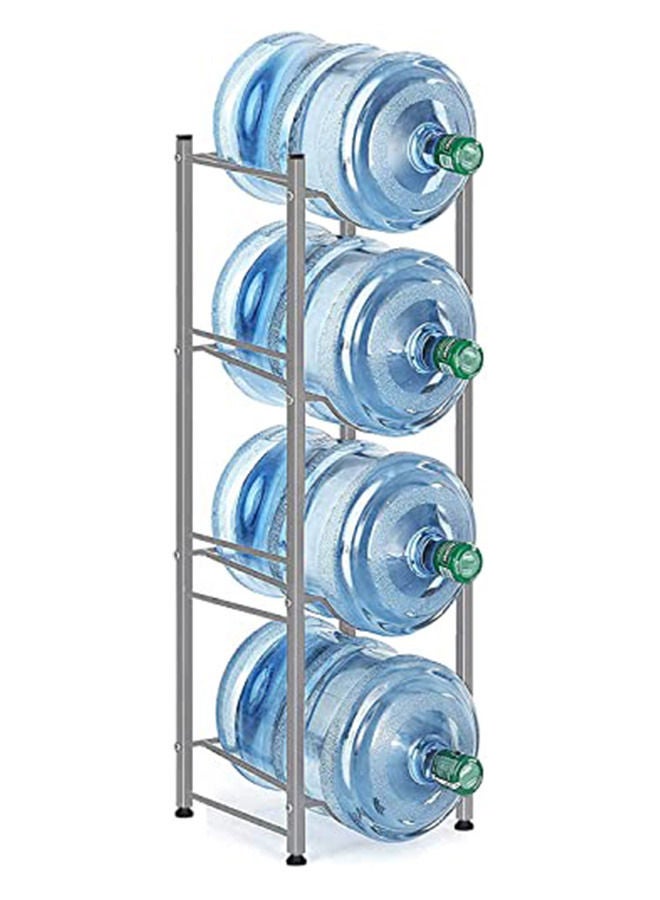 تخزين زجاجة المياه 4 طبقات حامل زجاجة المياه جالون الجرف - Image 1