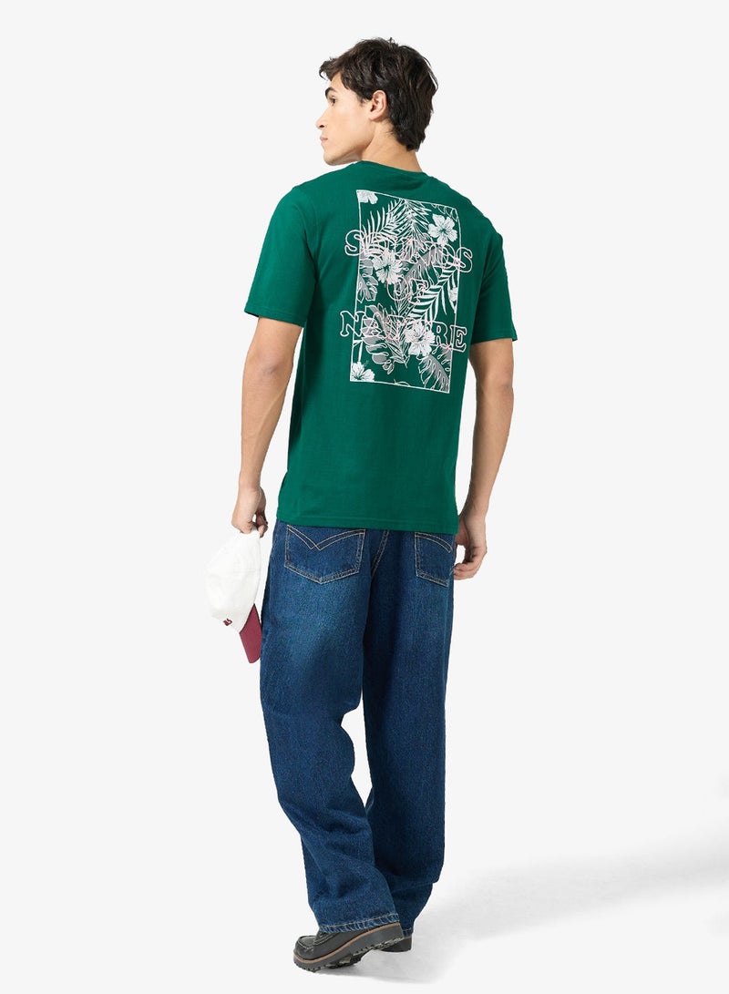 سفنتي فايف تيشيرت مطبوع بقصة عادية - Image 4