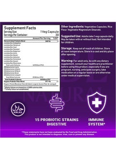 NBL Natural Once Daily Probiotics for Women & Prebiotics, 50 Billion CFU for Women’s Daily Digestive & Immune Health, 16 Probiotic Strains, 30 Capsules  - Image 5