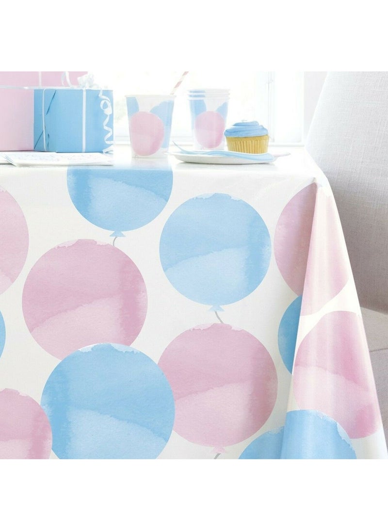 Unique Boy or Girl Balloon Blue Pink White Foil 45 cm - Image 3