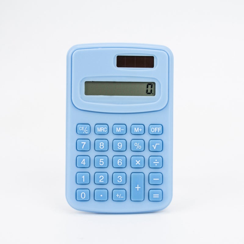 Cute High-Looking Mini Solid Color Calculator K888 Portable Accounting Office Computer - Image 1