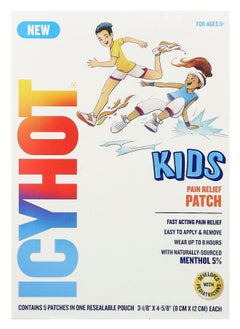 Icy Hot Kids Pain Relief Patch For Ages 5+ 5 Patches 