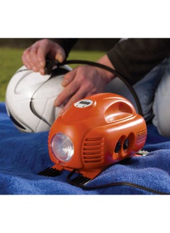 BLACK+DECKER Air Inflator And Air Compressor For Bikes, Cars, Inflatables And Sports Balls 12V 120 PSI ASI200-XJ  - Image 3