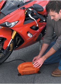 BLACK+DECKER Air Inflator And Air Compressor For Bikes, Cars, Inflatables And Sports Balls 12V 120 PSI ASI200-XJ  - Image 4