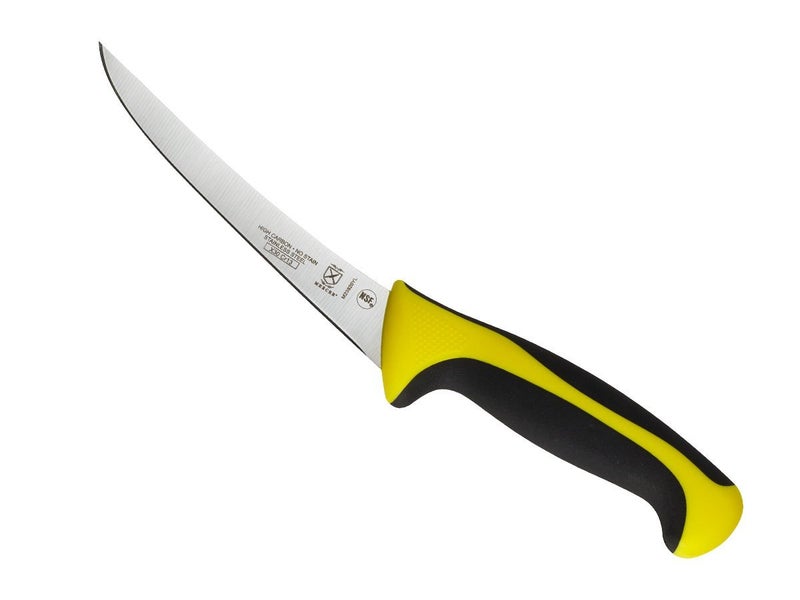 Mercer Culinary Millennia Colors Boning Knife, 6-Inch Curved, Yellow - Image 1