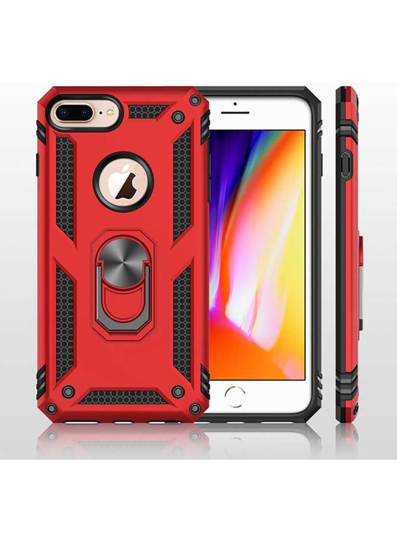 FUJİMAX - FUJIMAX Apple iPhone 7 Plus Case Ring Phone Case with Armor Feature for Horizontal and Vertical Use - Image 1