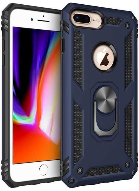 FUJIMAX Apple iPhone 7 Plus Case Ring Phone Case with Armor Feature for Horizontal and Vertical Use