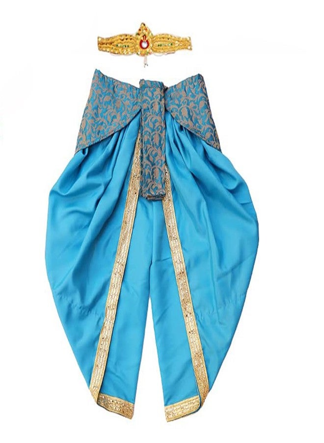 DESI ANDAAZ Krishna Dress for Kids – Fancy Dress for Boys & Girls | Bal Krishna Dress with Mukut, Flute & Accessories (Set of 10)| Janmashtami - Image 2