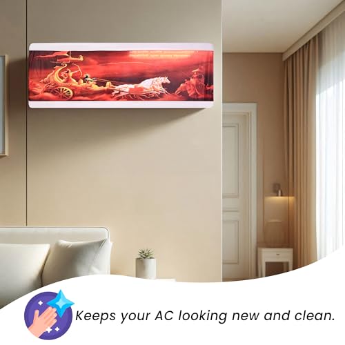 Da Anushi Printed Split Ac Cover Indoor Unit For 1.5 Ton Capacity AC, Inner Unit Ac Cover, All Weather Cover/Attractive Digital Prints/Dustproof/Silken water-resistant Split Ac Cover (Rath) - Image 4