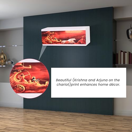 Da Anushi Printed Split Ac Cover Indoor Unit For 1.5 Ton Capacity AC, Inner Unit Ac Cover, All Weather Cover/Attractive Digital Prints/Dustproof/Silken water-resistant Split Ac Cover (Rath) - Image 2