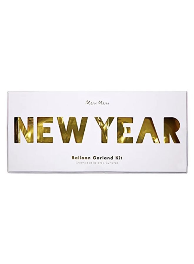 Meri Meri Gold New Year Balloon Garland - Image 1