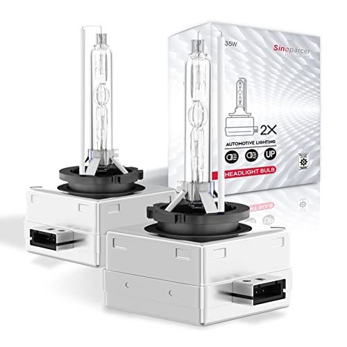 Sinoparcel D3S Xenon HID Headlight Bulbs - 6000K 35W High Low Beam 66340 42403 42302 Replacement Lights - Pack of 2 - Image 1