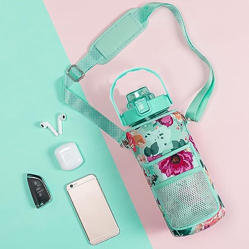 US1984 Gallon Water Bottle 2 Litre for Gym & Sports | BPA Free Water Bottle with sleeve | Leak proof Easy to Clean | Daily Hydration | Best Usage for Office/School/College/Yoga (Green, Plastic) - Image 4