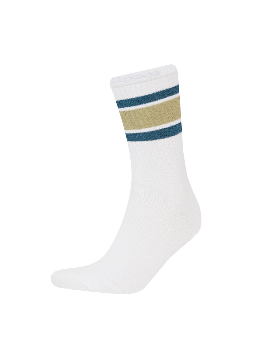 Man Man Comfortable Elastic 3 Piece Cotton Long Socks