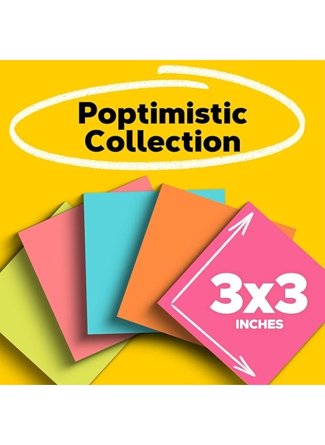 Post It - Post-it Notes Neon Colors 654-5PK3 x 3 in (76 x 76 mm), 5 pads/pack | Assorted Colors | Sticky Notes | For Note Taking, To Do Lists and Reminders | Clean Removal | Recyclable | 100 sheets/pad - Image 1