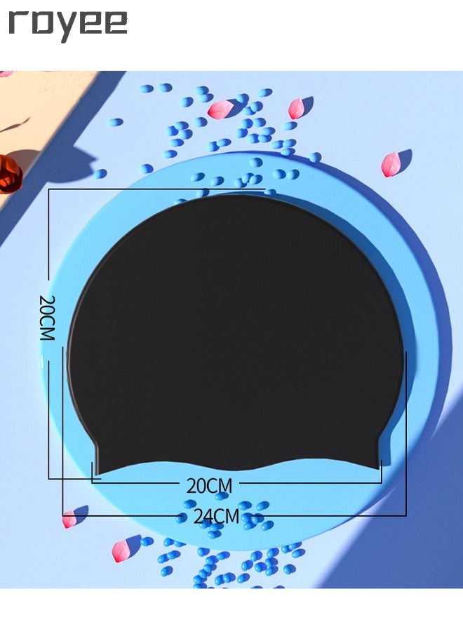 Royee Adult Anti Fog Goggles+Silicone Swim Cap Fit for Man and woman - Image 3