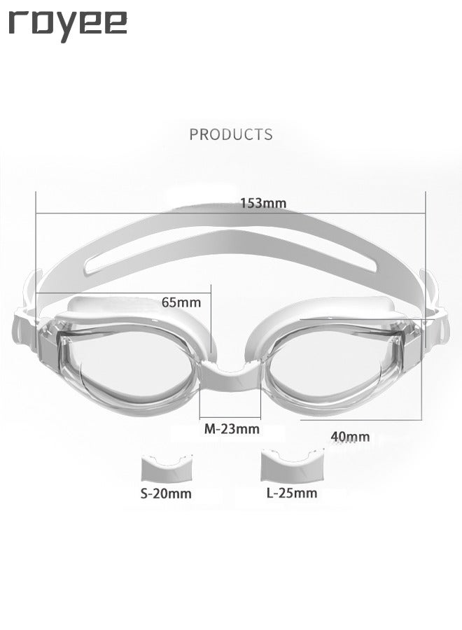 Royee Adult Anti Fog Goggles+Silicone Swim Cap Fit for Man and woman - Image 4