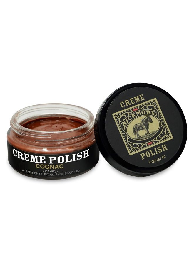 Bickmore Cream Shoe Polish, Cognac, 2 oz - Image 1