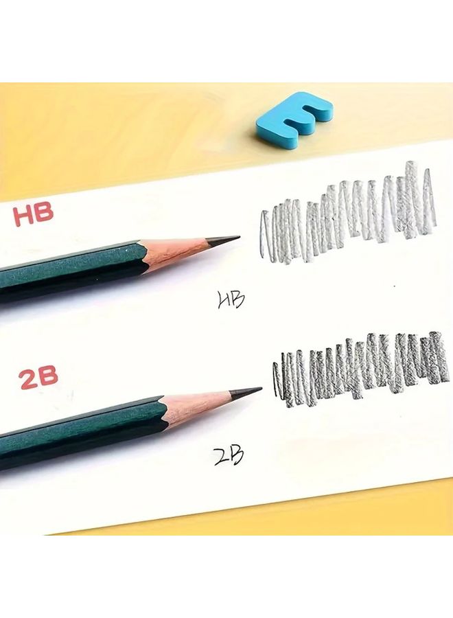 10pcs HB Recycled Wood Pencils Darkening Sharpened Writing Drawing Pencils For School Art Office Sketching Note Taking Exams Student Professional Stationery Supplies Hexagonal Classic Design Durable Construction - Image 5