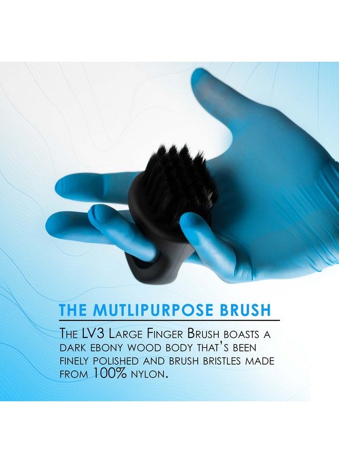 L3 Level 3 Large Finger Brush Barber Supplies And Barber Accessories Gentle For Comfort Yet Firm For Brushing Level Three Nylon Bristles Use For Clippers And Personal Care - Image 5