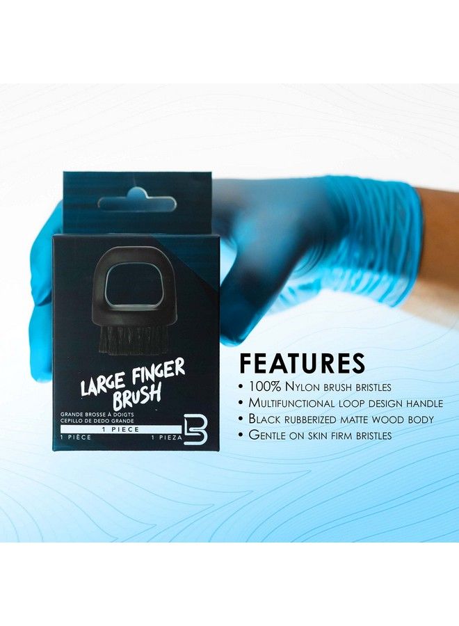 L3 Level 3 Large Finger Brush Barber Supplies And Barber Accessories Gentle For Comfort Yet Firm For Brushing Level Three Nylon Bristles Use For Clippers And Personal Care - Image 3