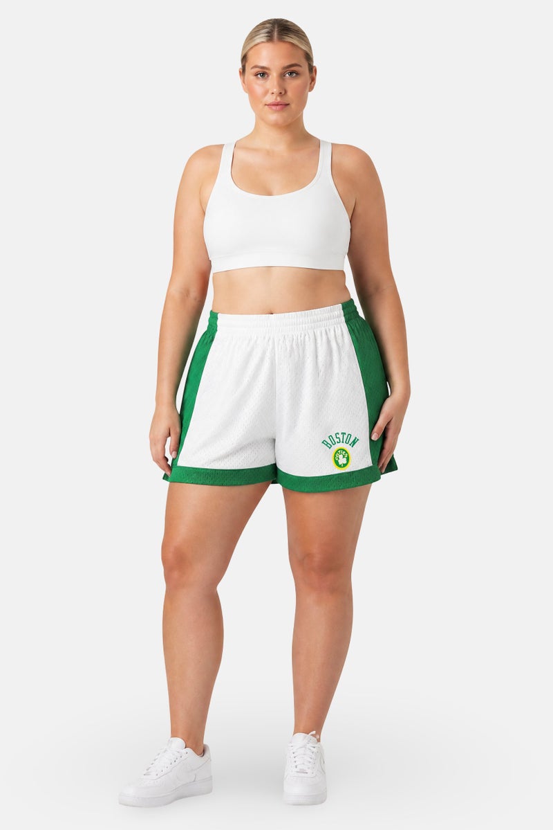 Mitchell & Ness Women Sportswear Fit Boston Celtics Basketball Shorts, Multicolor - Image 4