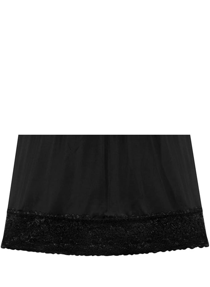 City Rose Full Length Soft Inner Skirt Black - Image 2
