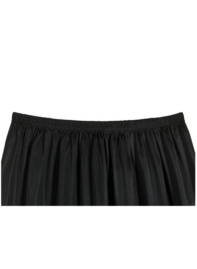 City Rose Full Length Soft Inner Skirt Black - Image 3