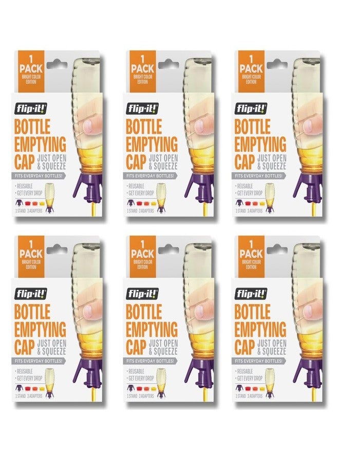 Flip-It! Professional Bottle Emptying Kit – 6-Pack Bundle – Kitchen & Bathroom Liquid Transfer System – Complete with Base Caps & Adapters - Image 1