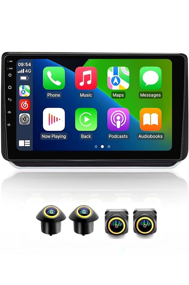SHEZA STAR Android Car Stereo for Nissan Altima 2019-2023 4GB RAM 64GB ROM Support Carplay, M-Link Wi-Fi BT, Radio GPS, 10 Inch IPS.QLED, Fast interface, Touch Screen with 360D Camera Included  - Image 1