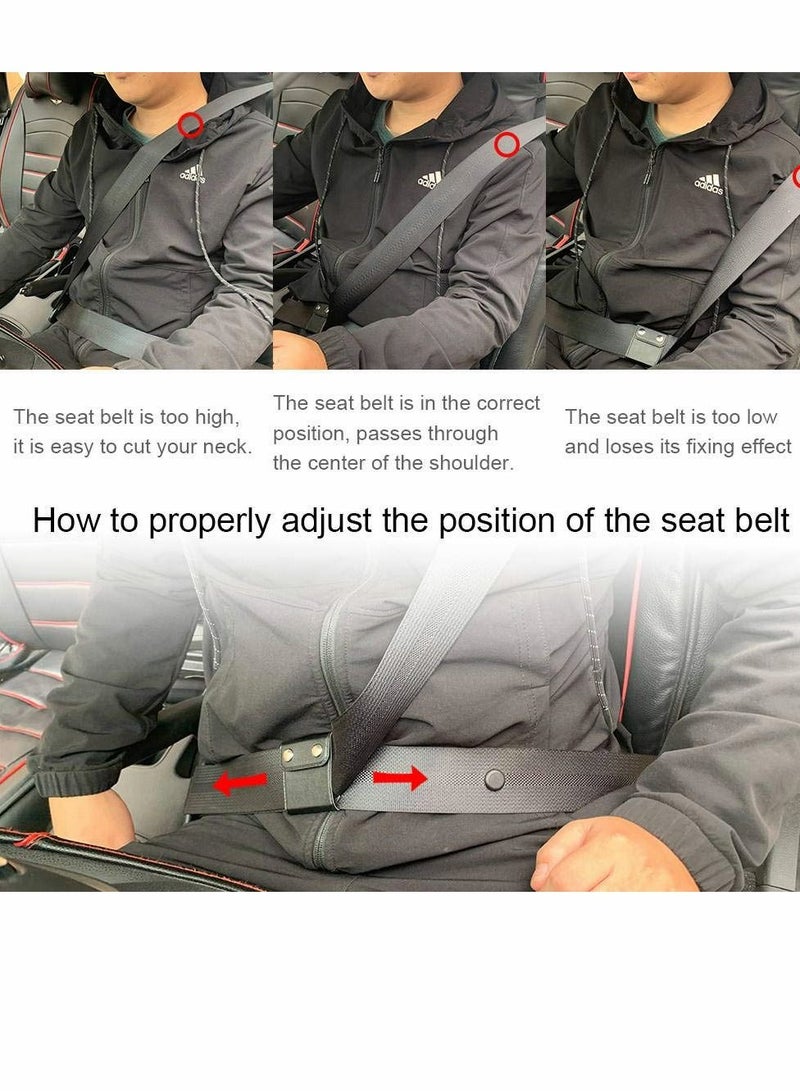 Y&D Seatbelt Adjuster, ILIVABLE Comfort Car Shoulder Neck Strap Positioner Clips, Protects from Cutting Your or Rubbing Chest, Universal Fit  - Image 4