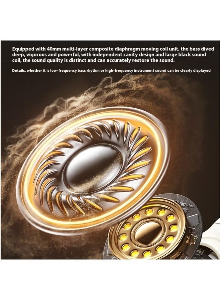 ويكومي سماعات رأس لاسلكية تعمل بالطاقة الشمسية Vukey Beluga M1 – بلوتوث 5.3، محركات 40 مم، تصميم قابل للطي - Image 2