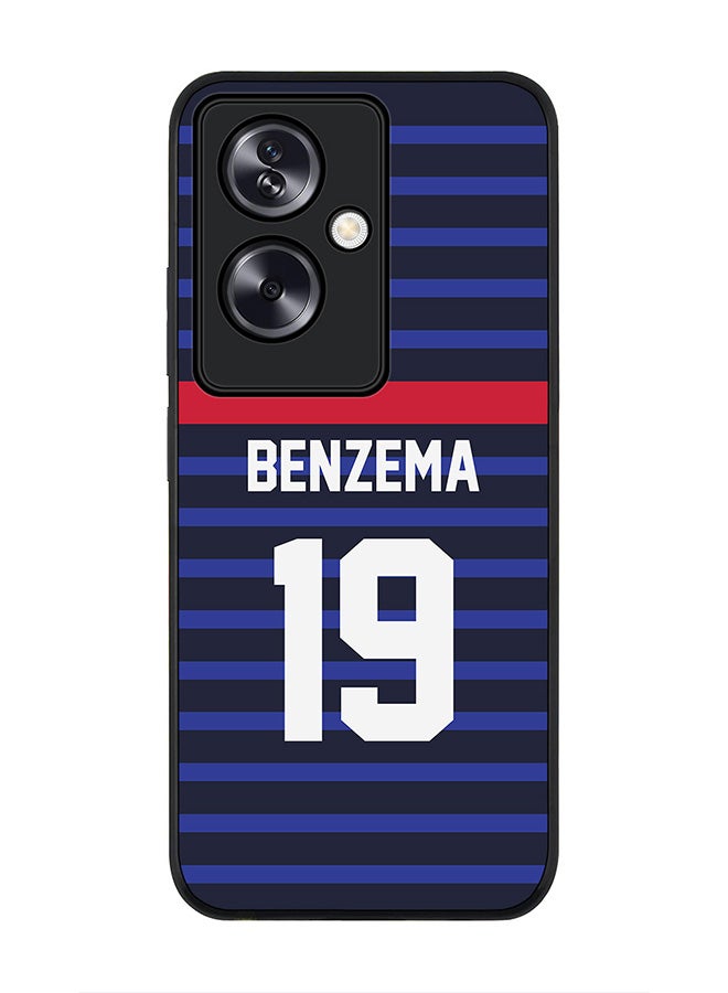 Stylizedd Rugged Black Edge Case for OnePlus Nord N30 SE, Slim fit Flexible Case Cover - Football Team - France, Player Name - Benzema - Image 1