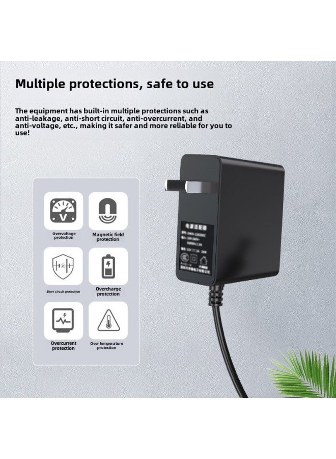 DC12v Power Supply Small Household Appliances Side Plug Power Adapter In The United States, And Britain 12v2a/3a/4a/5a/6a Power Supply-Color:12v6a/72w-Specifications:Medium Type-c - Image 2