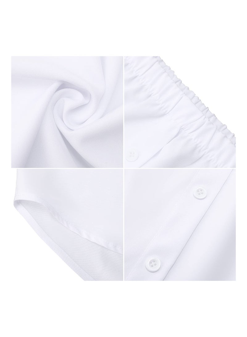 Women’s Adjustable Shirt Extender 3 Pcs, Fake Layering Undershirt & Leggings Set, Lower Sweep Top & Skirt (L) - Image 5