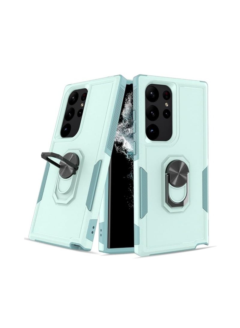 عام الغطاء مخصص لهواتف Samsung Galaxy S23 FE/S23 Ultra/S23 Plus/S23، والغطاء الثقيل المضاد للصدمات بالكامل والمزود بحلقة معدنية متينة متوافق مع هواتف سلسلة Samsung Galaxy S23. - Image 1