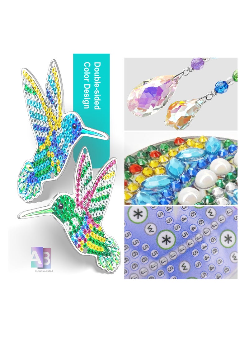 general Diamond Painting Sun catchers Double Sided Design Diamond Art Kits Window Hanging Diamond Painting Ornaments DIY Diamond Art For Adults, Teens, Kids, Boys And Girls (3P001) - Image 3