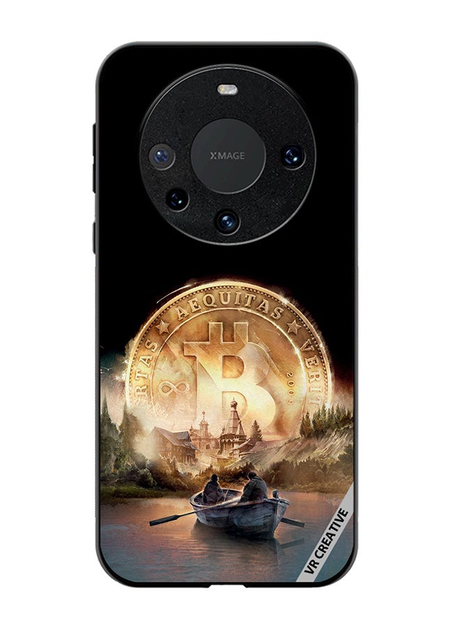 VR CREATIVE Protective Case Cover For Huawei Mate 60 Pro River Of Bitcoin Design Multicolour - Image 1