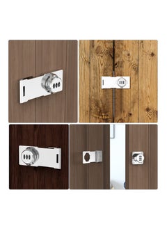 Y&D Household Cabinet Password Locks, Door Combination Lock,Door Lock Clasp w/Screws for Cabinet, Privacy can use Cabinet,Mailbox,Pet Doors,Office File Lock(Silver)  - Image 5